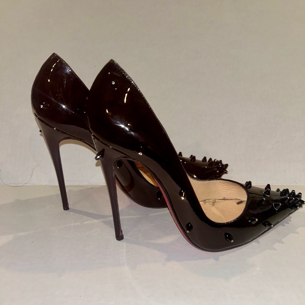 Christian Louboutin black Spiked Heels